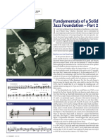 Fundamentals of A Solid Jazz Foundation - Part 2: Woodshed