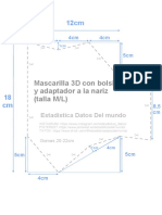 Patrón Mascarilla 3D Nueva - Talla M-L PDF