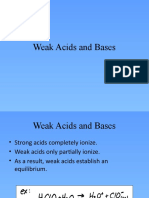 Weak Acids and Bases Notes