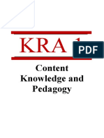 Content Knowledge and Pedagogy