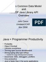 Unidata'S Common Data Model and Netcdf Java Library Api: John Caron Unidata/Ucar Nov 2008