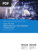 Exam 70-764 Administering A SQL Database Infrastructure: MCSA / MCSE For Microsoft SQL Server 2016