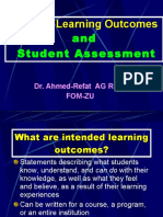 Intended Learning Outcomes: and Student Assessment