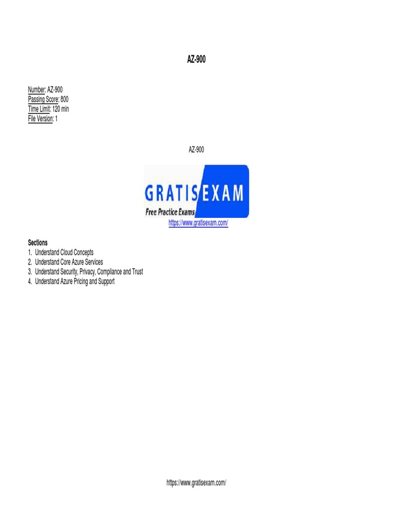 Az 900 | PDF | Platform As A Service | Cloud Computing