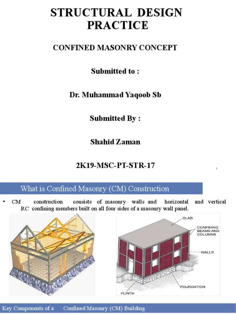 Confined Masonry Construction Overview | PDF | Masonry | Earthquake ...