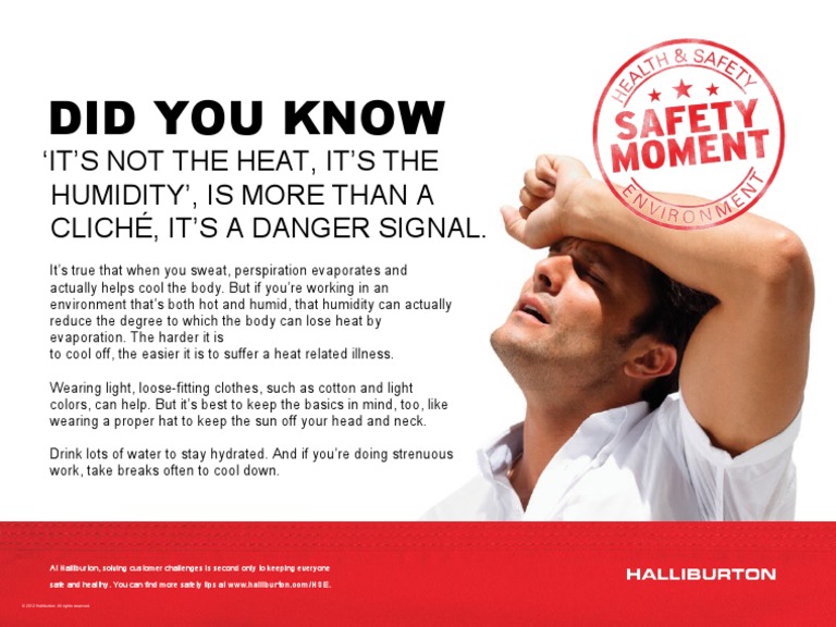 Did You Know: It'S Not The Heat, It'S The Humidity', Is More Than A ...