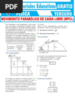 Ejercicios de Movimiento Parabólico de Caída Libre para Tercer Grado de Secundaria
