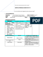 Sesiones de Aprendizaje 1 1ro e