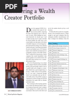 Discovering A Wealth Creator Portfolio: Article by Maneesh Nath