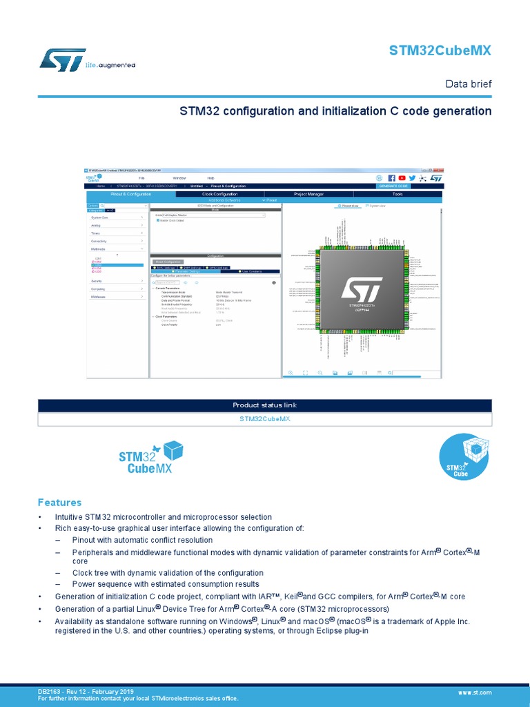 STM32 Configuration and Initialization C Code Generation | PDF | Arm ...