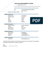 Patent Analysis Management System: Organization Information