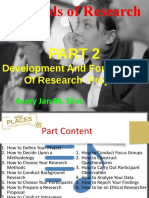 First Part Part 2 Development and Formulation of Research Project