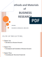 Business Research Methods and Materials
