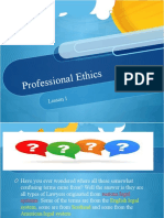 Professional Ethics - Lesson 1
