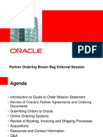 Partner Ordering Brown Bag External Session