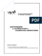 CL FM (P) 02 Questionnaire For Calibration Labs