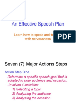 An Effective Speech Plan