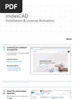 midasCAD - Install & License Activation Guide PDF