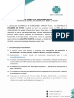 Edital de Processo Seletivo Simplificado - Upa Valeria