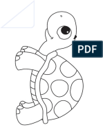 Tortoise Animal Coloring Pages A4 PDF