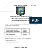 Segundo Informe - Laboratorio Química Analítica