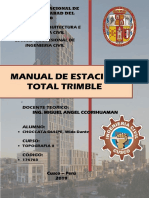 Informe Final Del Manual de Estación Total PDF