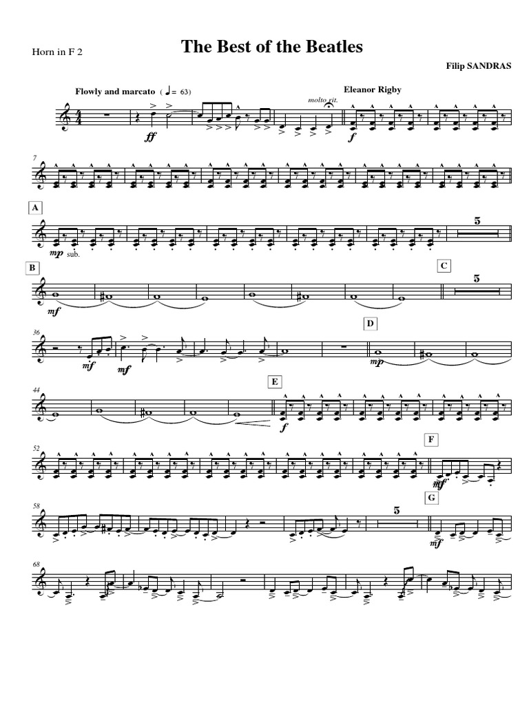 The Beatles Horn In F 2 Pdf