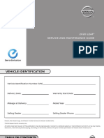 Nissan Leaf 2020 Service Maintenance Guide