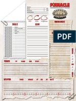 SWADE Character Sheet PDF