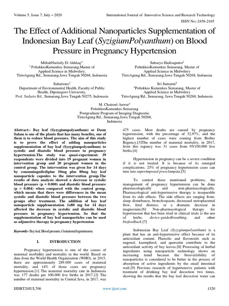 The Effect OfAdditional Nanoparticles Supplementation of Indonesian Bay
