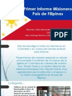 Informe Misionero  Filipinas Marzo 2020