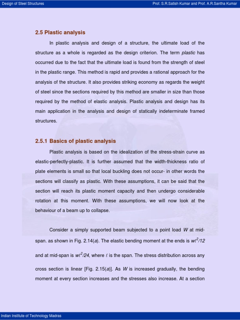 5 Plastic Analysis PDF | PDF | Bending | Plasticity (Physics)