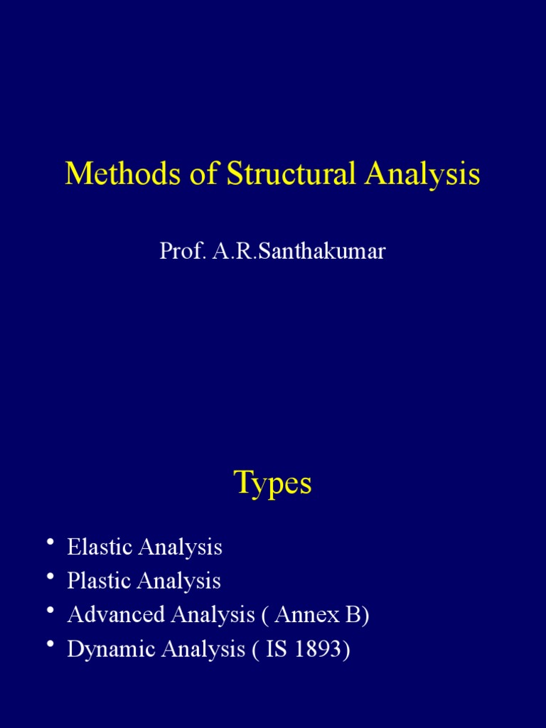 Methods of Structural Analysis | Download Free PDF | Beam (Structure ...