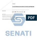 certificado de estudios SENATI