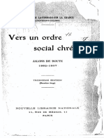 François-René La Tour Du Pin - Vers Un Ordre Social Chrétien; Jalons de Route, 1882-1907 [1917]