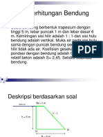 Contoh Perhitungan Stabilitas Bendung Sederhana