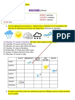 Days of The Week and Weather in Argentina