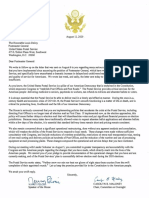 Congressional Concerns Follow Up Letter - PostmasterDeJoy