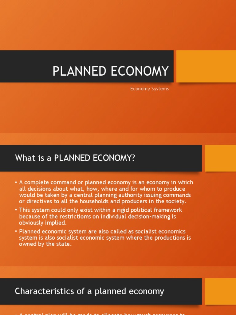 Advantages and Disadvantages of Planned Economy | PDF | Economic ...
