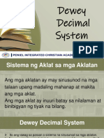 Aralin 7 Dewey Decimal System at Bahagi NG Aklat PDF