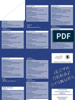 Program Konferencji JEZYK OBRAZ DYSKURS PDF
