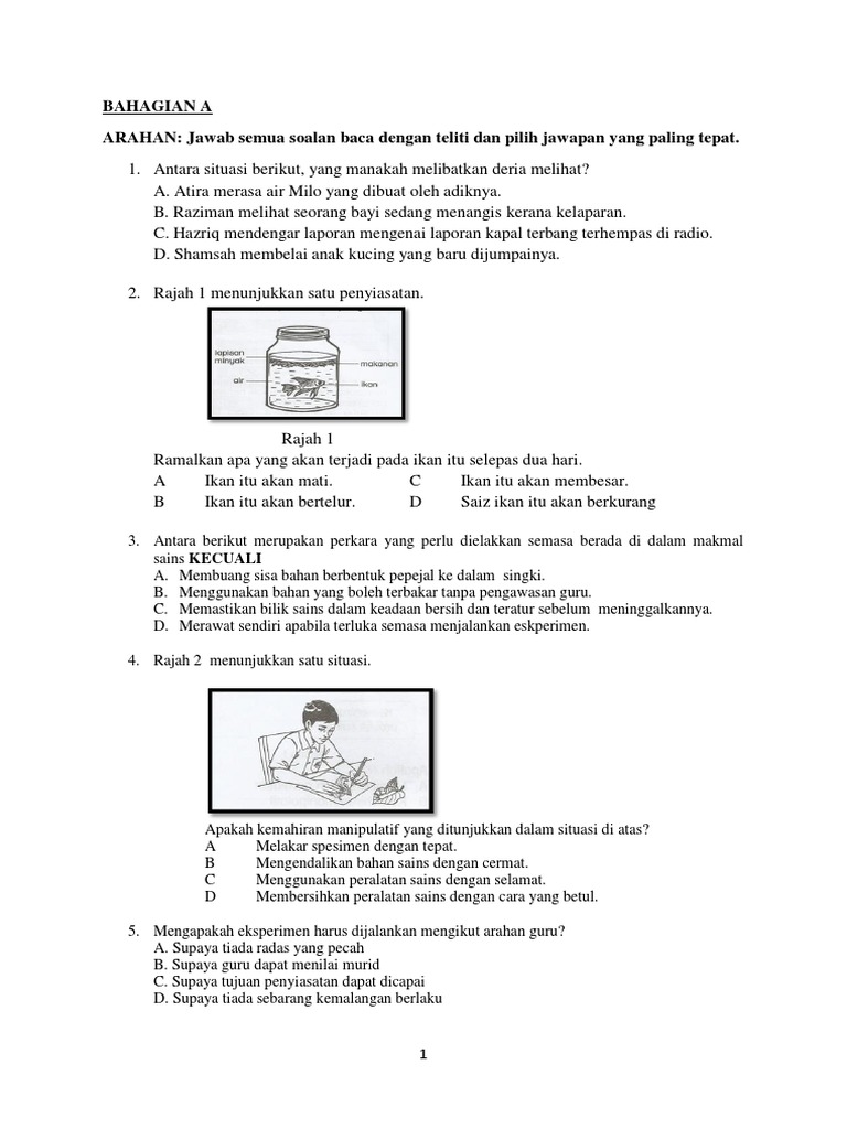 Ujian Sains Tahun 5 April Pdf Pdf