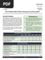 ROI of Infoblox IPAM (IP Address Management) For DNS and DHCP