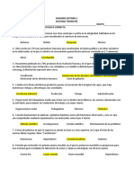 Examen Segundo Trimestre Historia 1