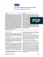 Artículo de Opinión: Atención Del Daño en Los Servicios de Salud ¿Seguro, Fondo o Ley 29414?