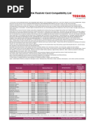 Toshiba Flashair Card Compatibility List: Brand Name Canon Device Information