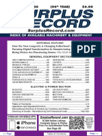 SEPTEMBER 2020 Surplus Record Machinery & Equipment Directory