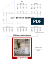 2011 Printable Calendar
