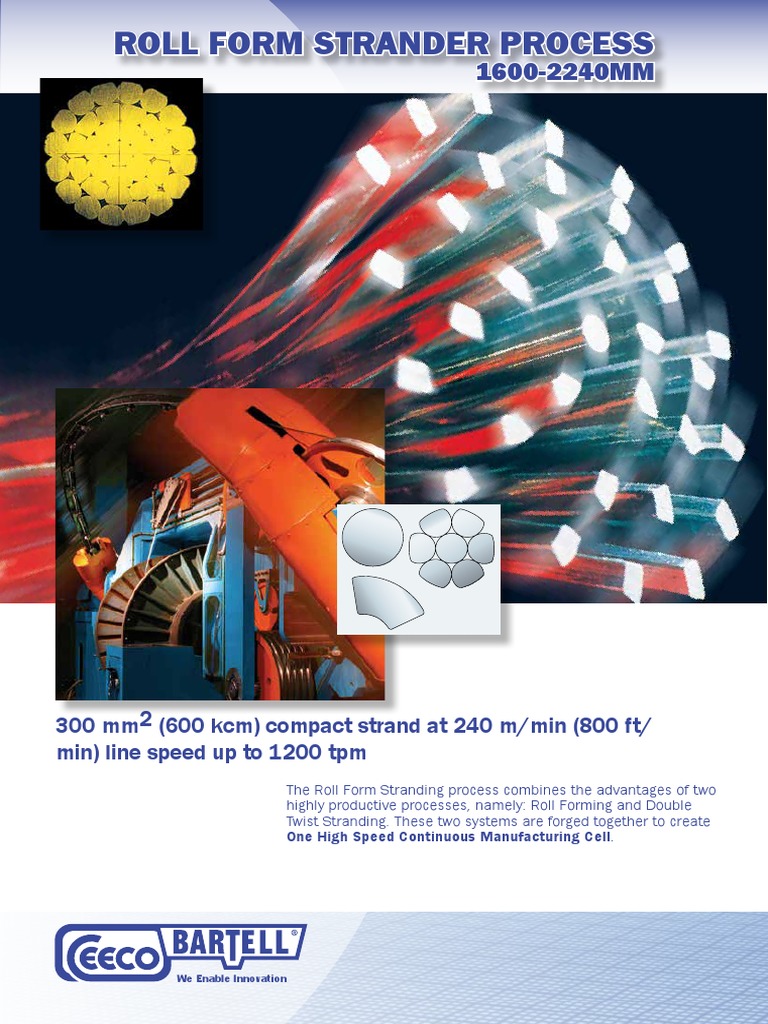 Roll Form Strander Process Overview | PDF | Wire | Manufactured Goods