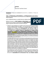 Observaciones A La Apertura de Sobre Economicos